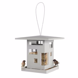 Umbra Bird Cafe, Support, Gris, Plastique, 2 L, Triangulaire, Graines