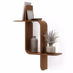 Umbra Montage Shelf Étagère Mural Bois Marron
