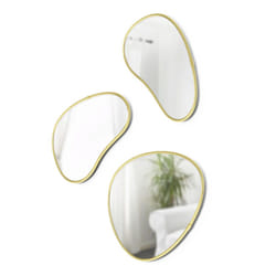Umbra Hubba miroir mural Ovale Laiton