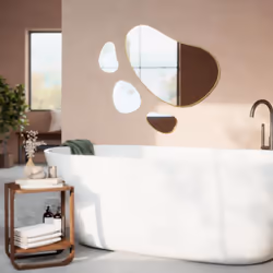 Umbra Hubba miroir mural Ovale Laiton