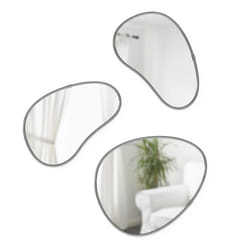 Umbra Hubba miroir mural Ovale Titane