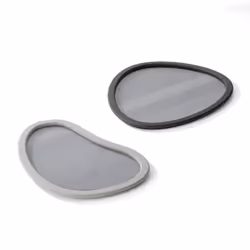 Umbra 1018015-1202, Plateau de service classique, Ovale, Verre, Gris, 400 mm, 480 mm