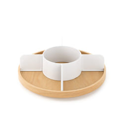 Umbra 1019936-668 boîte à épices Naturel, Blanc Rangement à épices