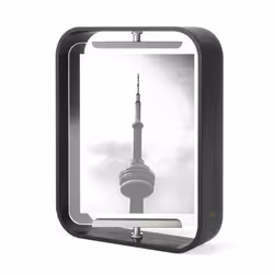 Umbra 1019922-040, Cadre pour une seule photo, Verre, Acier, Bois, Noir, Table, 13 x 18 cm, Rectangulaire