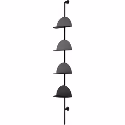 Umbra Solis, Étagère, Mural, Acier, Noir, 27,2 kg, 4 étagères
