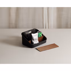 Umbra 1019940-048 Boîte de rangement Compartiment de rangement Rectangulaire Plastique, Bois Noir, Noyer