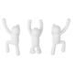 Patère - Buddy - Lot de 3 - Blanc - ABS - Design contemporain