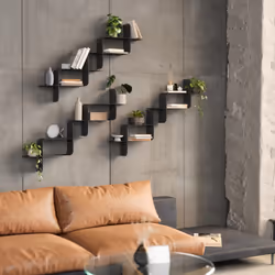 Umbra 1022611-040 étagères Tablette flottante Mural Acier Noir