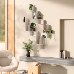 Umbra 1022611-660 étagères Tablette flottante Mural Acier Blanc