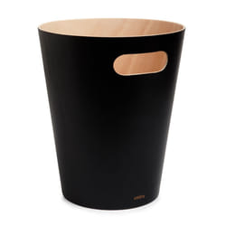 Umbra 082780-045 poubelle 7,5 L Rond Bois Noir, Bois