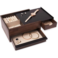 Boîte à bijoux Stowit - Bois foncé