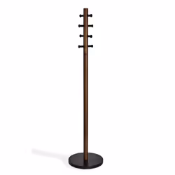 Umbra Pillar, Colonne, Métal, Bois, 8 crochet(s), Noir, Bois, Métal