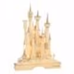 Château illuminé - Disney - Cendrillon - Bois - LED - 39 cm de hauteur