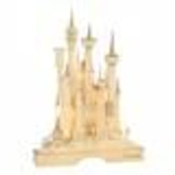 Château illuminé - Disney - Cendrillon - Bois - LED - 39 cm de hauteur