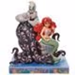 Figurine - Disney - La Petite Sirene - Ariel et Ursula - 17-20 cm - Résine polychrome - Mixte