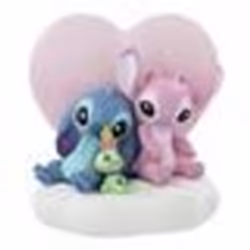 Figurine - Disney - Lilo & Stitch - Lumineuse - Coeur - 9 cm