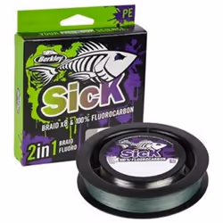 Fil de pêche - BERKLEY - Sick Braid - 0.12mm & 0.35mm - 11.2kg & 10.0kg - Mixte