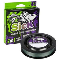 Fil de pêche - BERKLEY - Sick Braid - 0.12mm & 0.35mm - 11.2kg & 10.0kg - Mixte