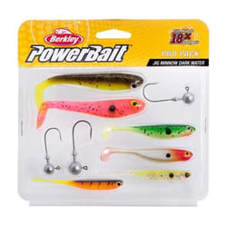 Berkley PowerBait Pro Pack  Jig Minnow  Dark Water  Leurres Souples  Ensemble