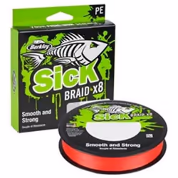 Tresse de Pêche - BERKLEY - Sick Braid - 0.10mm - 7.5kg - 16lb - Unisexe