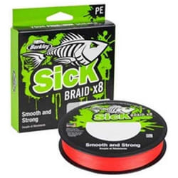 Tresse de Pêche - BERKLEY - Sick Braid - 0.23mm - 23.6kg - 150m - Unisexe