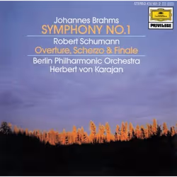 Deutsche Grammophon Brahms Symphony No. 1, Schumann Overture / Karajan, Classique, Berliner Philharmoniker, Herbert von Karaj ...