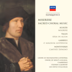 Eloquence Miserere – Sacred Choral Music, CD, Support physique, Adulte, 1 disques, GREGORIO ALLEGRI Miserere mei GIOVANNI PIE ...