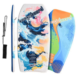 Wham-O Lot de 2 Bodyboards (83.8cm & 93.98cm) - Planches de Surf pour Enfants 8+ – Courbe/Vague