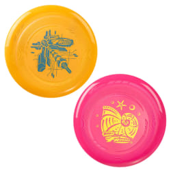 Wham-O Frisbee Pack de 2 Disques Volants, 22.86cm Enfants 5 Ans et Plus, 70g