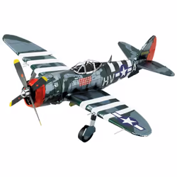 Metal Earth P-47 Thunderbolt, Avion, Kit de montage, P-47 Thunderbolt, unisexe, Métal, Modéré