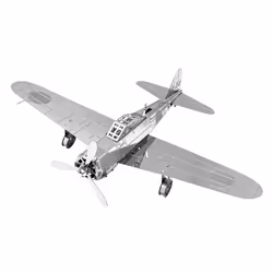 Metal Earth Mitsubishi Zero, Modèle réduit d’aéronef à aile fixe, Kit de montage, Mitsubishi A6M Zero, unisexe, Métal, Modéré