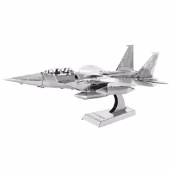 Metal Earth F-15 Eagle, Modèle réduit d’aéronef à aile fixe, Kit de montage, McDonnell Douglas F-15 Eagle, unisexe, Métal, Mo ...