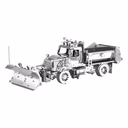 Metal Earth 114SD Snow Plow, Kit de montage, 114SD Snow Plow, unisexe, Freightliner, Expérimenté, Modèle réduit de véhicule t ...