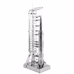 Metal Earth Apollo Saturn V with Gantry, Vaisseau spatial + kit de fusées, Kit de montage, Apollo Saturn V with Gantry, unise ...