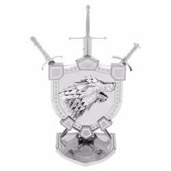 Metal Earth House Stark Sigil, Jeu de construction, Métal
