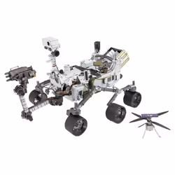 Metal Earth Mars Rover Perseverance &amp; Ingenuity helicopter, Modèle réduit du train Shuttle, Kit de montage, Mars Rover Pe ...