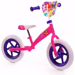 Draisienne Enfant Disney - Princesse - Roues 12 - Age 2 à 4 ans - Rose et Violet - Produit HUFFY