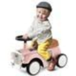 COSTWAY Porteur pour Enfants Volant avec Klaxon Rangement sous le Siège Roues en EVA Jouet Educatif Baby Walker 18-36 Mois Rose