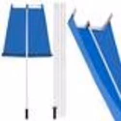 COSTWAY Pelle à Neige pour Toit Télescopique 170-608 cm en Aluminium-Tissu Oxford 600 x 72 cmPoignée Antidérapante Coupe-tête ...