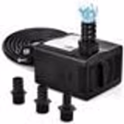 COSTWAY Mini Pompe à Eau 1450L/H 30WPompe dAquarium-Levage 25m-3 Buses-ultra Silencieuse-Anti Nousse-AquariumEtangFontaine