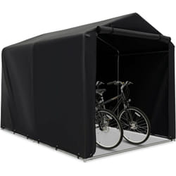 COSTWAY Abri de Vélos Extérieur de 160 x 218 x 164 cm, Abri de Garage Portable pour Vélos avec Porte à Fermeture Éclair Enroulable, Bache Motos pour