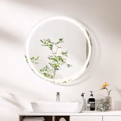 À propos de cet article 【Matériau de qualité supérieure】Faites l'expérience de reflets cristallins avec notre miroir LED de q ...
