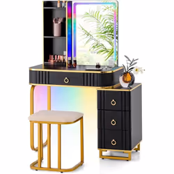 À propos de cet article 【Miroir éclairé par LED RVB】Le miroir mesurant 60 cm x 45 cm est réglable en 7 modes LED RVB dynamiqu ...