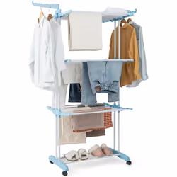À propos de cet article 【Espace de séchage suffisant】Le séchoir à linge pliable dispose de 3 niveaux avec 8 tiges de suspensi ...