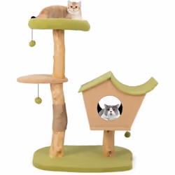 Caractéristiques : Perchoir en peluche douce est un paradis douillet pour la sieste des chats Condo ventilé avec 2 entrées et ...