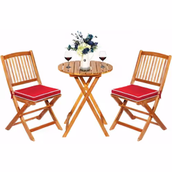À propos de cet article 【Robuste et Structure Stable】Notre ensemble de chaises de Bistrot et Table bénéficie d’une constructi ...