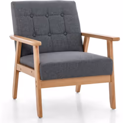 Description générale Le fauteuil de salon moderne est un meuble scandinave conçu pour une personne. Fabriqué en bois massif e ...