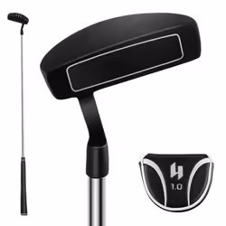 Putter de Golf COSTWAY - Portable 35 Pouces - Lignes dAlignement - Coin de Pincement 3° - Inclinaison 72°