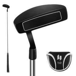 Putter de Golf COSTWAY - Portable 35 Pouces - Lignes dAlignement - Coin de Pincement 3° - Inclinaison 72°