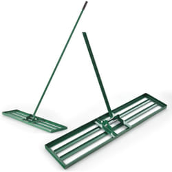 Costway - Râteau de Nivellement de Pelouse 106 x 25 cm, Râteau de Jardin en Métal avec Poignée Ergonomique, Outil de Niveau de Pelouse pour Jardin